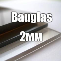 Лист прозорого монолітного полікарбонату 2.05х3.05м (Bauglas), 2мм