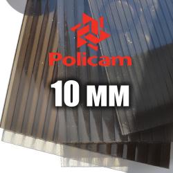   Лист бронзового стільникового полікарбонату 2.1х6м (POLICAM), 10мм