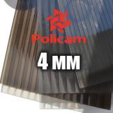 Лист бронзового стільникового полікарбонату (POLICAM), 4мм